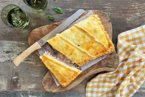 Receta fácil de empanada jamón y queso que no podrás resistir